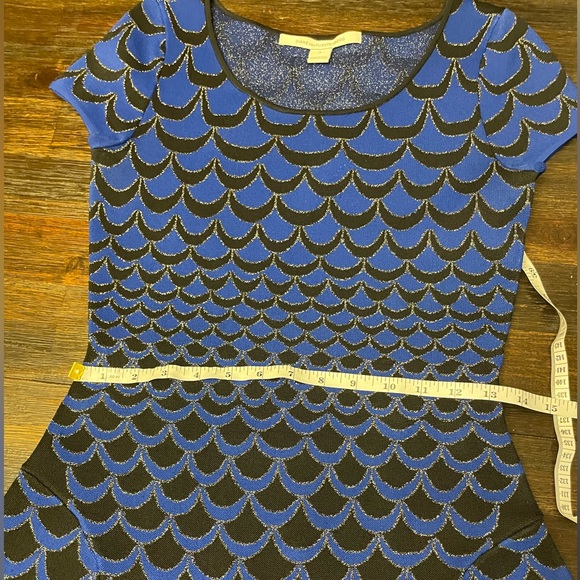 Loved Alina In Blue Rayon Short Casual Dress - Picture 3 of 11